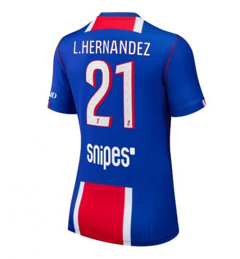 Paris Saint-Germain Lucas Hernandez #21 Hjemmedrakt Dame 2026-27 Korte ermer Paris Saint-Germain Lucas Hernandez #21 Hjemmedrakt Dame 2026-27 Korte ermer
